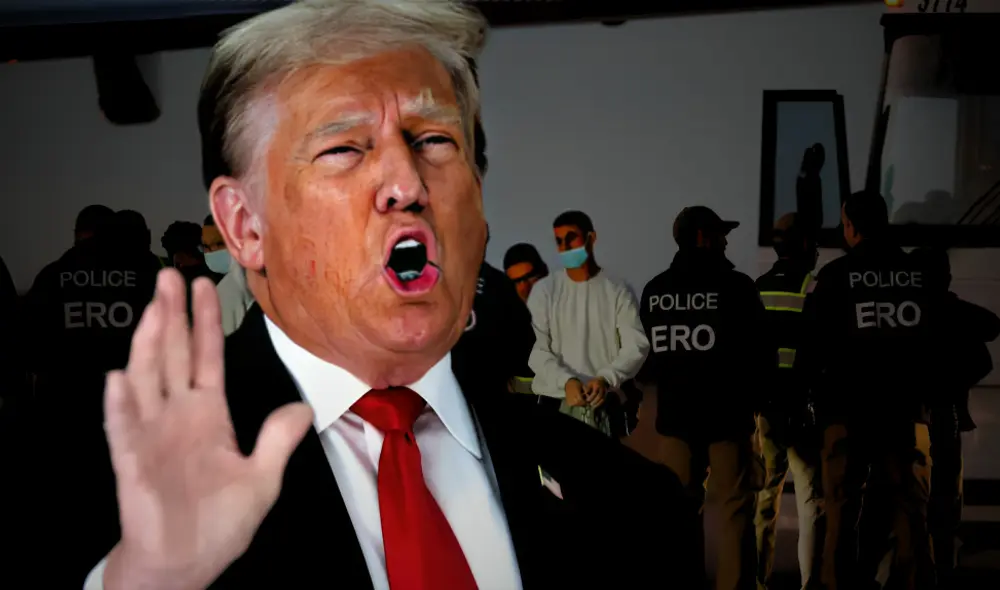 Donald Trump usa guía con puntos para deportar venezolanos acusados de pertenecer al Tren de Aragua. Foto: composición LR/AFP/El País