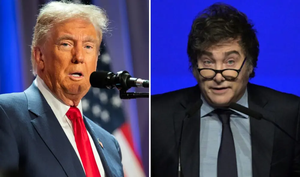 Javier Milei se retiró de la ceremonia 20 minutos antes de la llegada de Donald Trump. Foto: CNN