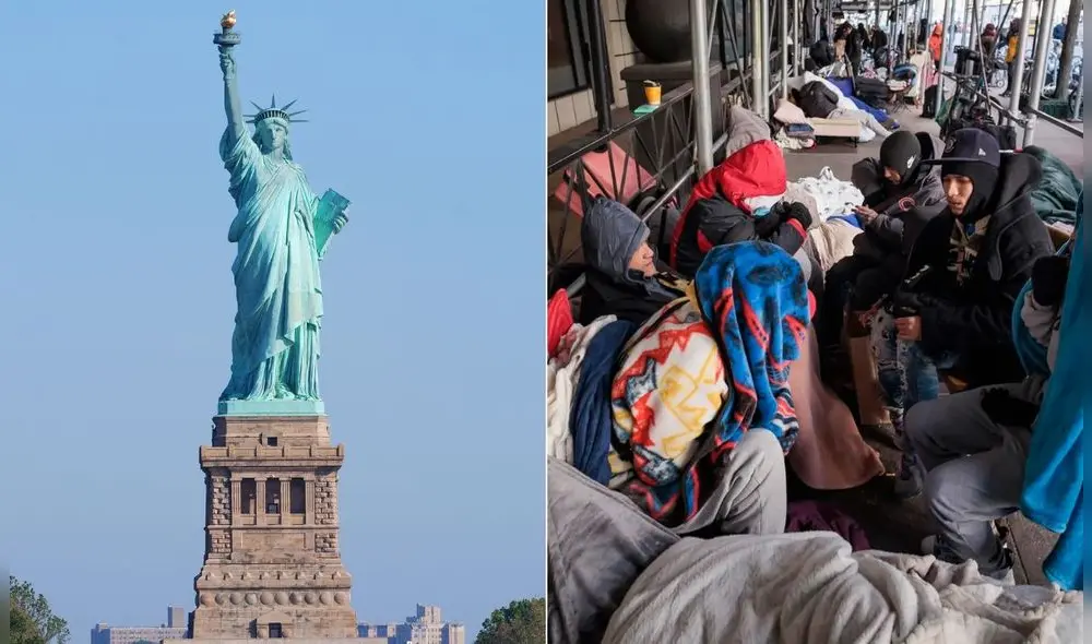 El proyecto de ley A01759 en Nueva York restringiría la reubicación de inmigrantes, imponiendo multas y nuevos procedimientos. Foto: Composición LR/EFE/Freepik
