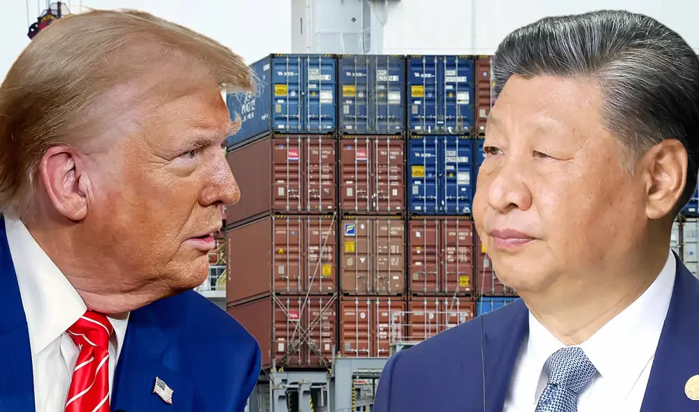 Trump amenazó a China con imponer un arancel adicional del 50% si no retira impuestos a los productos de Estados Unidos.  Foto: Composición LR.
