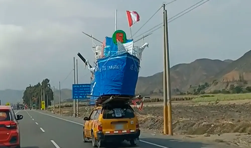 Los conductores que transitaban por la carretera se quedaron sorprendidos por tal aparición. Foto: TikTok / @wendydanitza5