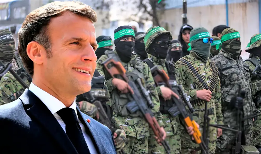 Macron expresó su respaldo al plan de reconstrucción propuesto por Egipto y avalado por la Liga Árabe. Foto: Composición LR.