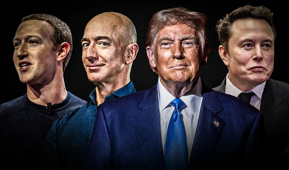 Trump pone contra las cuerdas a Musk, Zuckerberg y Jeff Bezos por aranceles. Foto: CNN