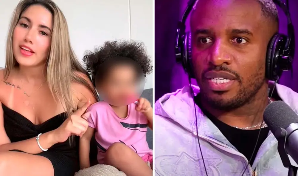 Darinka Ramírez y Jefferson Farfán tienen una hija en común. Foto: Composición LR/Captura/TikTok