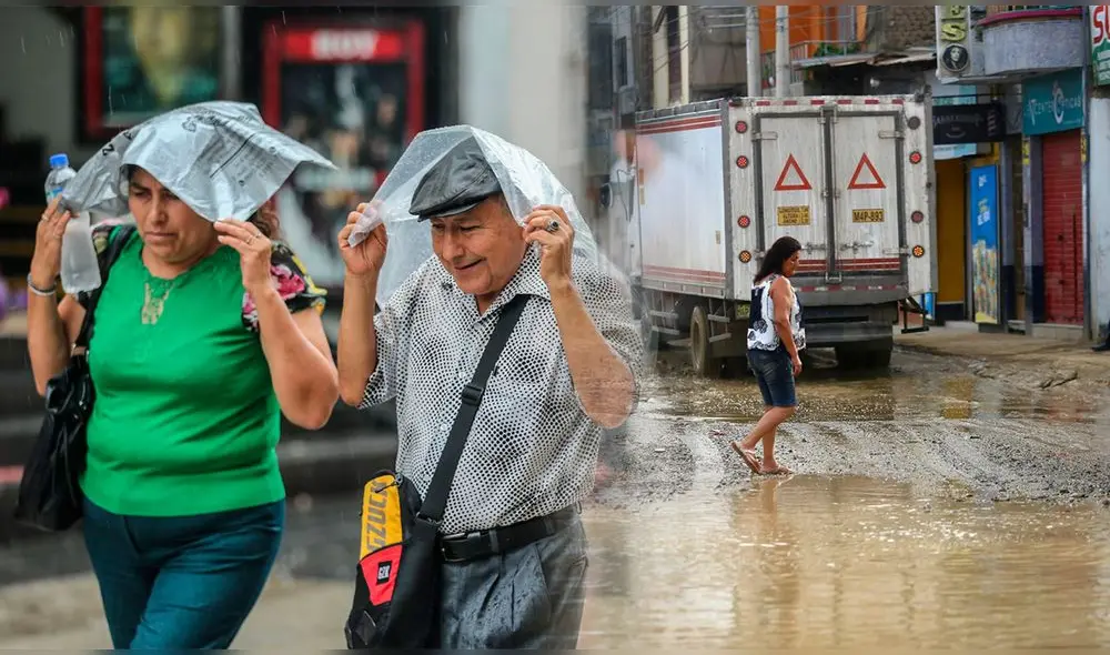 Alerta naranja por lluvias intensas y eventos climáticos extremos en diversas regiones del Perú. Foto: composición LR/Andina.