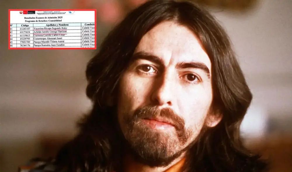 “Felicitaciones George Harrison de Requena”, se lee en una publicación que se volvió tendencia en Facebook. Foto: Composición LR/ Discover Música/ Otorongo News Loreto 2.0