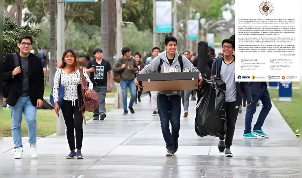 Diversas universidades se oponen a dictamen que aprueba ciclo cero en el país. Foto: Composición LR/CDN/Captura de pantalla de comunicado en X