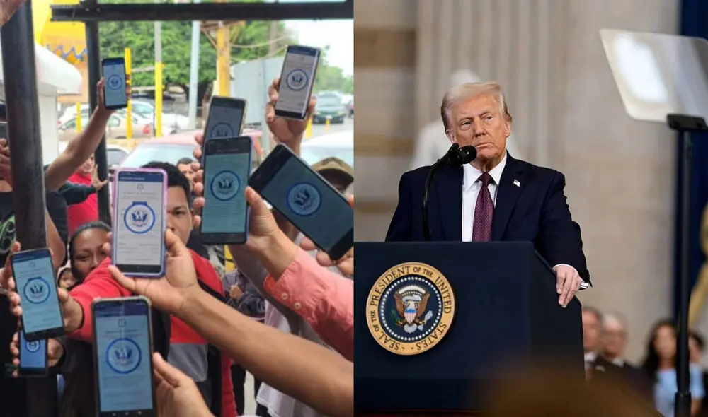 La orden de autoexilio es una medida que continúa la línea dura de inmigración implementada por Donald Trump. Foto: Composición: GLR / Real Instituo El Cano / cb24.tv