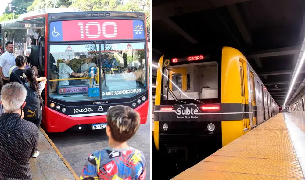 Entérate cómo será la atención de los servicios de colectivos, subtes y más en Argentina. Foto: composición LR / NA / Minuto Uno