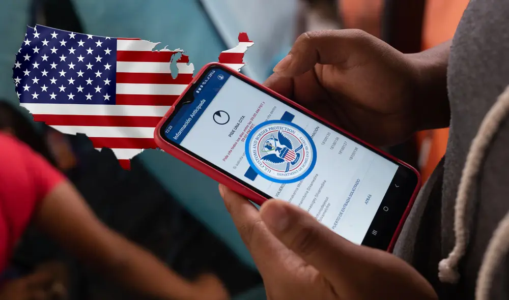 Migrantes que usaron CBP One reciben órdenes de abandonar EE.UU. tras la revocación de sus permisos temporales. Foto: composición LR/EL País