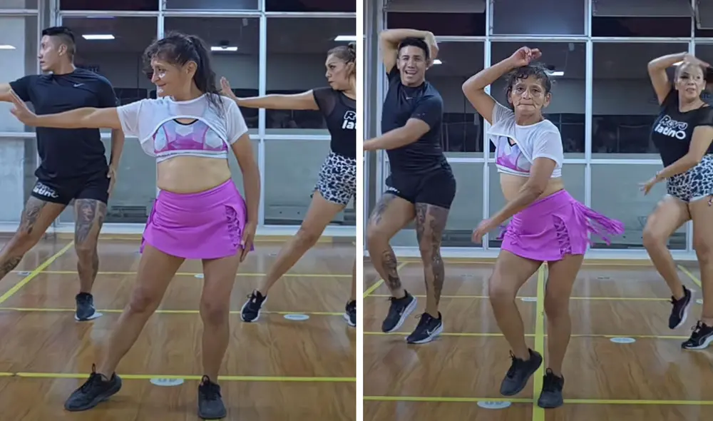 "Señora, dígame el secreto para que las rodillas duren", reaccionaron usuarios. Foto: composición LR/ TikTok