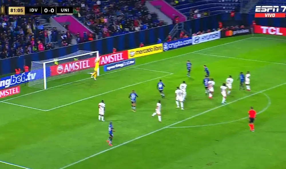 Universitario de Deportes visita a Independiente del Valle en Ecuador por la Copa Libertadores. Foto: captura de pantalla de ESPN