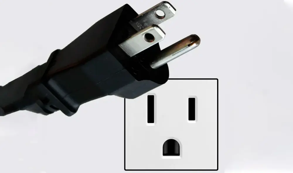 El enchufe tipo B tiene una tercera clavija que mucha gente remueve. Foto: Yo te salvo El enchufe tipo B tiene una tercera clavija que mucha gente remueve. Foto: Yo te salvo