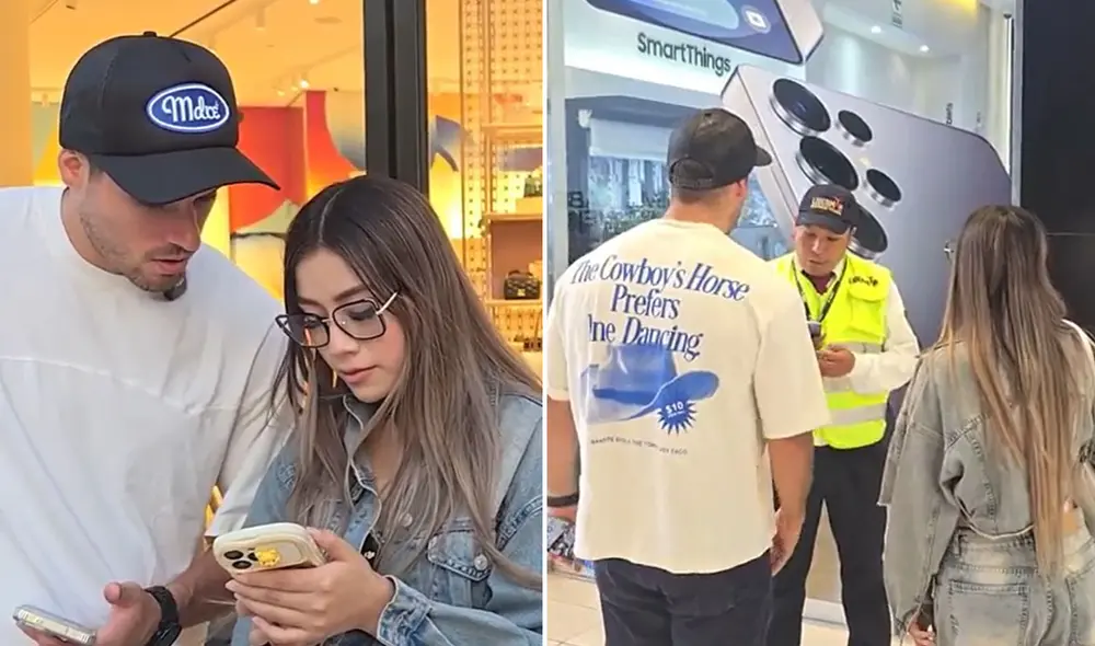 Milenka Nolasco y Patricio Parodi tuvieron incidente en centro comercial. Foto: composición LR/ TikTok