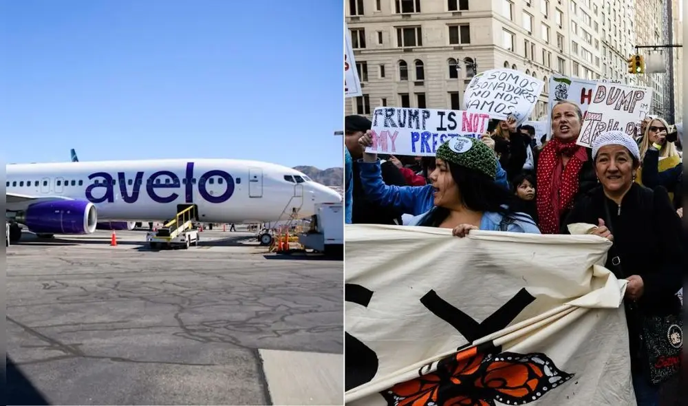 Change.org es la plataforma que está reuniendo manifestantes inmigrantes contra la aerolínea Avelo Airlines. Foto: Composición LR/CNN/Fox News