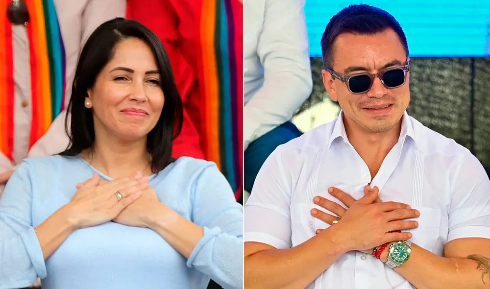 Daniel Noboa y Luisa González se enfrentarán en la segunda vuelta de las elecciones presidenciales de Ecuador este domingo 13 de abril de 2025. Foto: AFP.