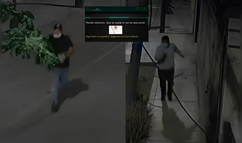 Chats revelaron que policías planificaron robo de lingotes de oro. Foto: Composición LR/Captura de pantalla de policías huyendo tras robo y chats de WhatsApp Chats revelaron que policías planificaron robo de lingotes de oro. Foto: Composición LR/Captura de pantalla de policías huyendo tras robo y chats de WhatsApp