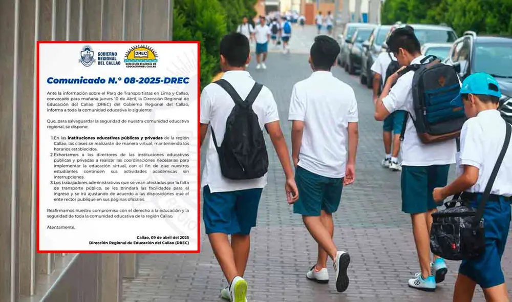 Los estudiantes deberán de mantener comunicación con sus docentes de manera virtual ante el paro de transportistas. Foto: composición LR/Andina