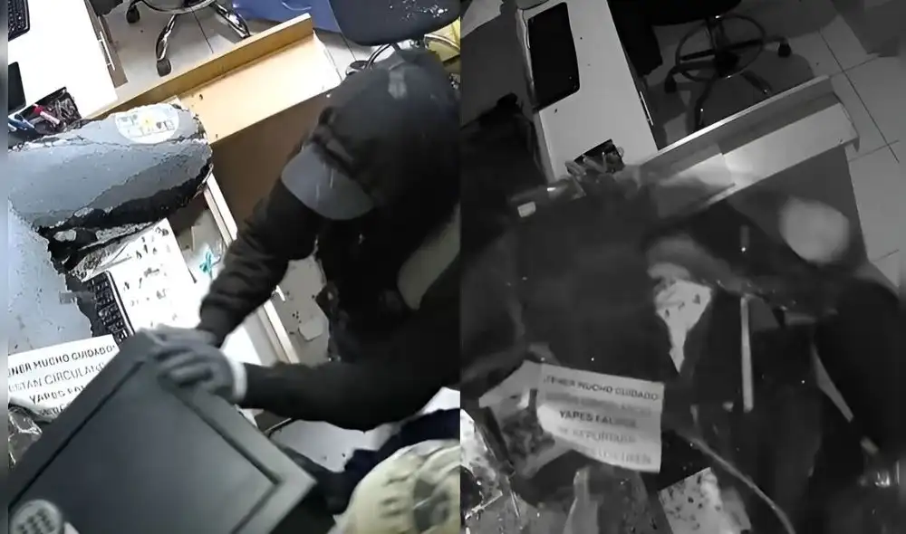 Delincuentes roban más de S/10.000 en distribuidora en Piura. Foto: Composición LR/Captura de pantalla de cámaras de seguridad del local