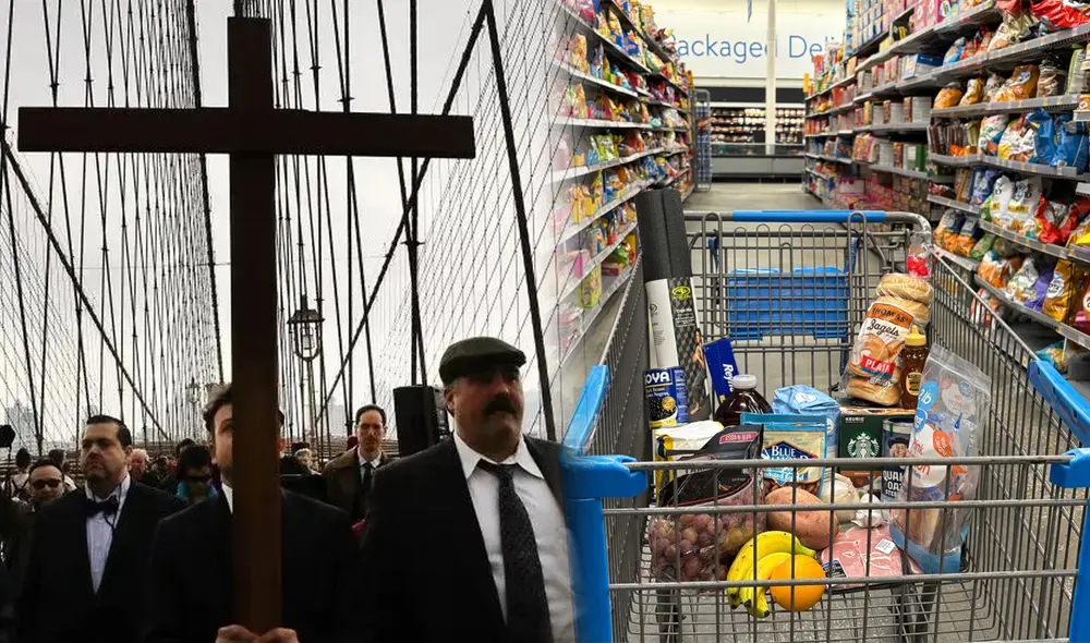 La Semana Santa, que se celebra del 13 al 20 de abril, crea incertidumbre sobre los horarios de supermercados en EE. UU. Foto: composición LR/NPR/AFP