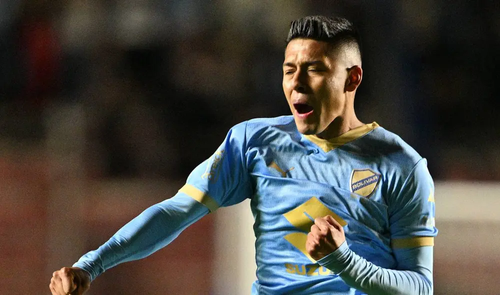 Con su doblete, Ramiro Vaca llegó a los 4 tantos y es uno de los goleadores de la Copa Libertadores con Hernán Barcos. Foto: AFP