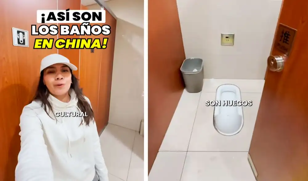El video generó muchas preguntas sobre todo si ese tipo de inodoros lo usaban las personas adultas mayores. Foto: composición LR/ TikTok / @marieldeviaje