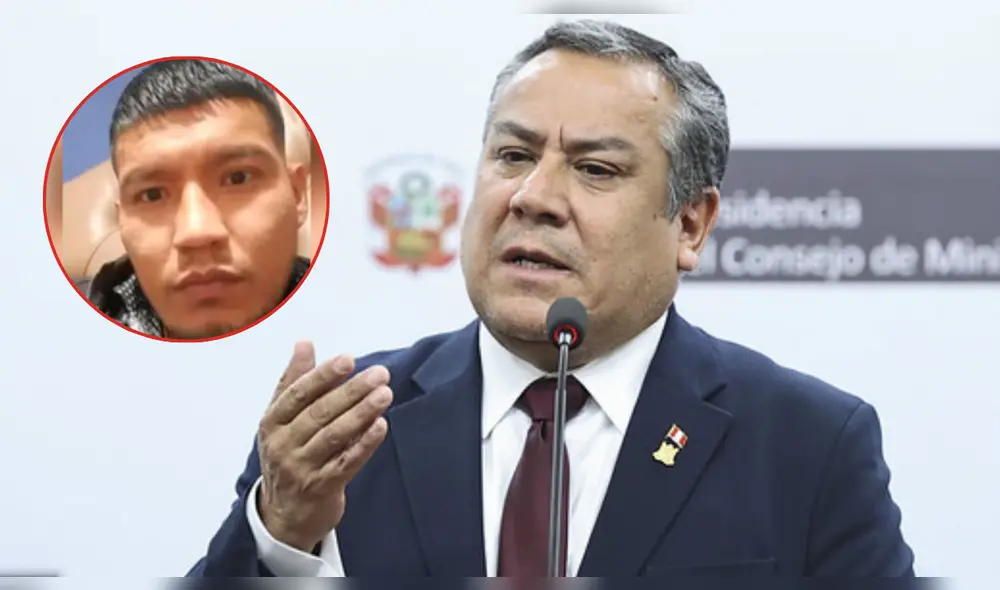 Ministro Adrianzén confirma que criminal 'El Monstruo' se fue del país. Foto: composición LR
