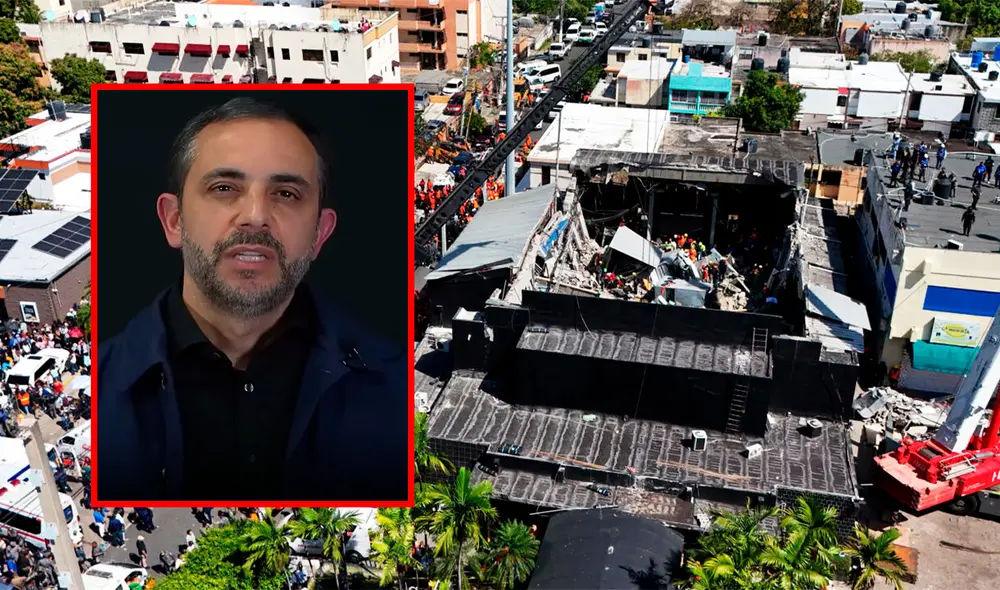 El colapso ocurrió alrededor de las 12:44 a. m., mientras cientos de personas disfrutaban del show del legendario Rubby Pérez. Foto: composición LR