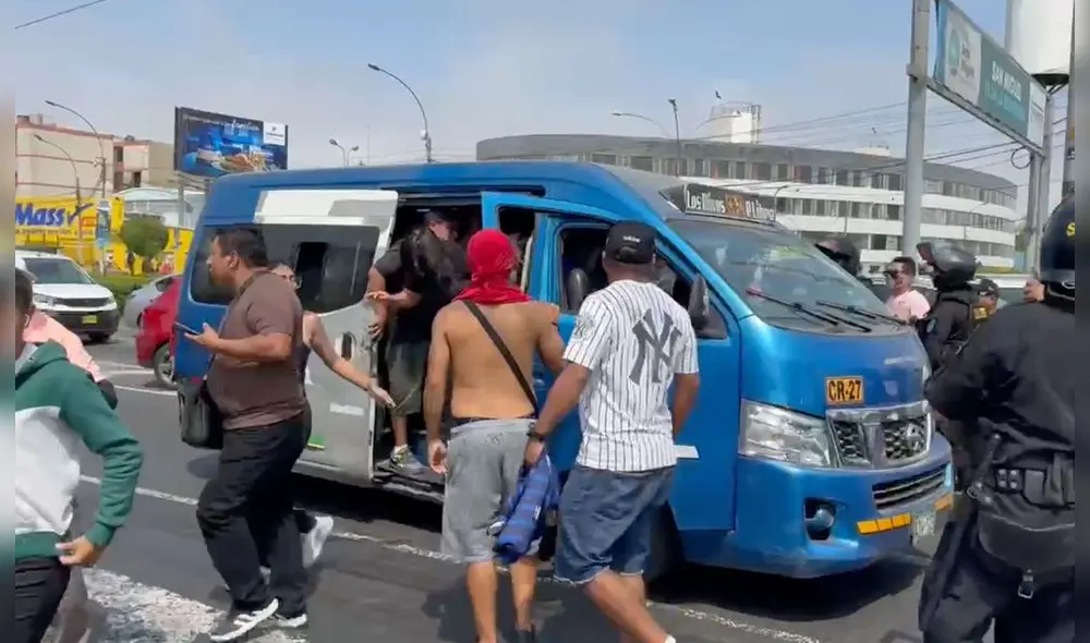 Transportistas continúan alzando su voz de protesta en la avenida Abancay. Foto: La República