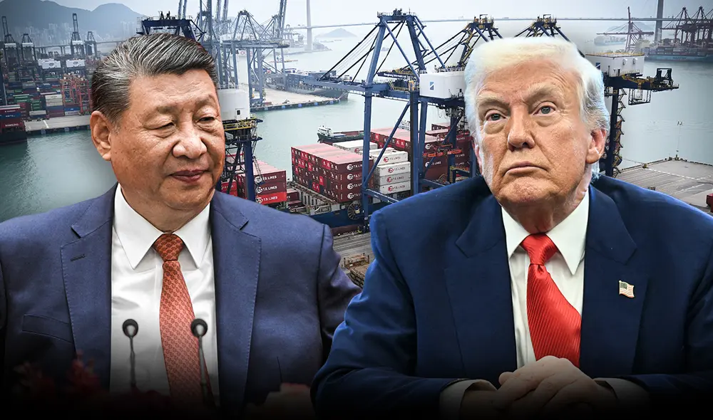 Frente a la política arancelaria de Trump, compañías internacionales encuentran en la China de Xi Jinping un entorno más predecible. Foto: composición LR/AFP