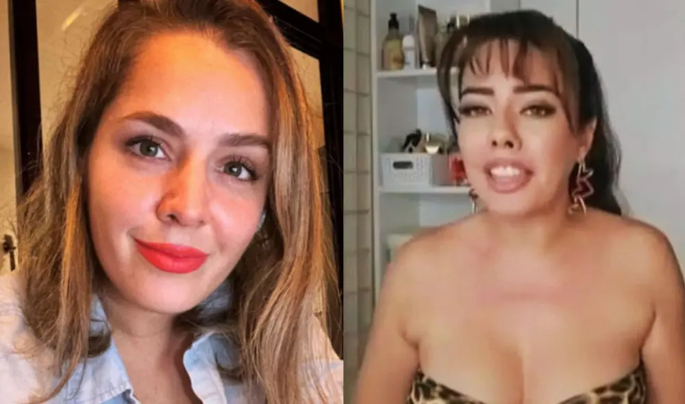 'La Pánfila' y Yiddá Eslava se enfrentaron por el nombre de sus shows 'Mamá con huevos'. Foto: Composición LR/difusión