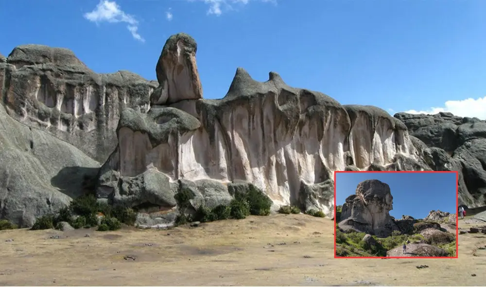 Marcahuasi es uno de los lugares más misteriosos por sus llamativas rocas en forma de rostro. Foto: composición LR/Perú Info/Mochilea Perú
