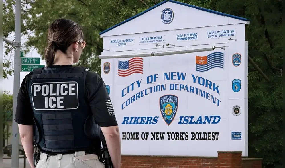 Nueva York e ICE tendrán como objetivo arrestar inmigrantes sospechosos de pertenecer al Tren de Aragua. Foto: Composición LR/NYCLU/ICE