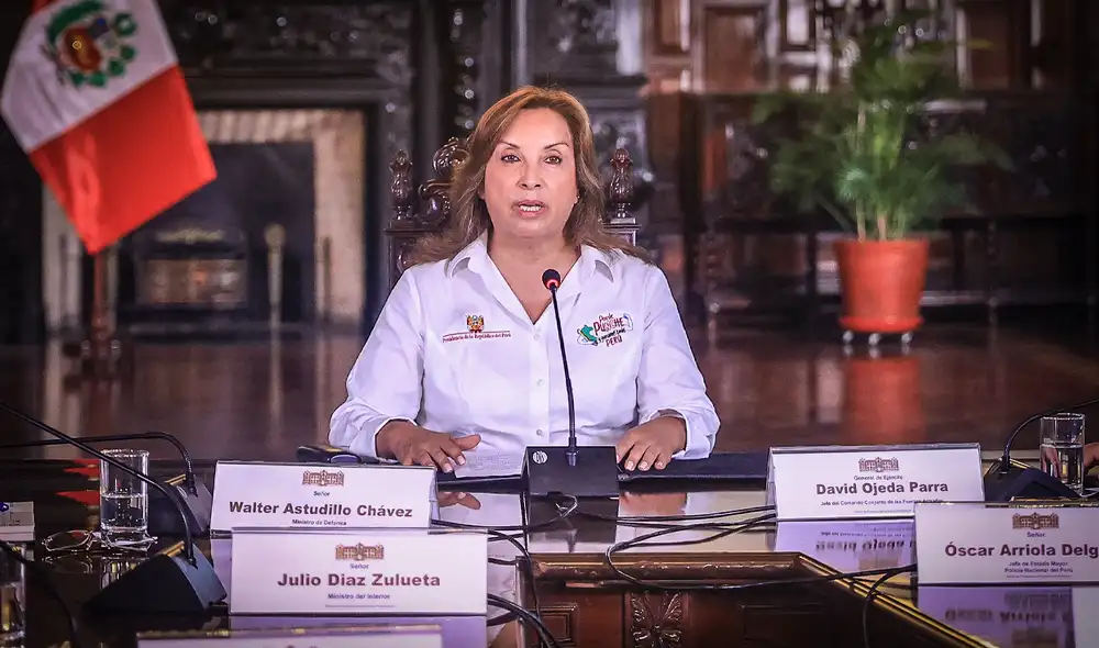 Dina Boluarte no reconoce errores de su gestión. Foto: Presidencia del Perú