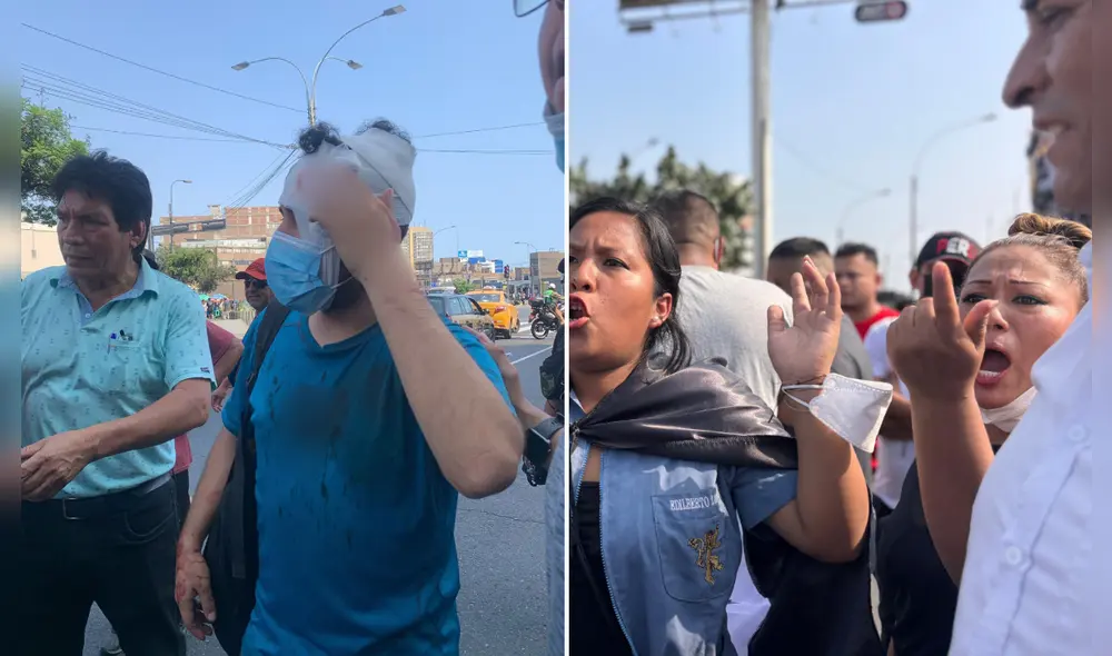 Durante las manifestaciones realizadas el jueves 10 de abril, se reporta un herido. Foto: composición LR/Epicentro/Grecia Infante. Durante las manifestaciones realizadas el jueves 10 de abril, se reporta un herido. Foto: composición LR/Epicentro/Grecia Infante.