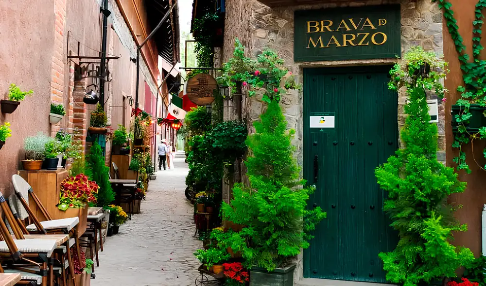 En Val'Quirico, la oferta gastronómica es una de sus principales atracciones. Desde auténticas pastas y pizzas italianas. Foto: Revista María Orsini