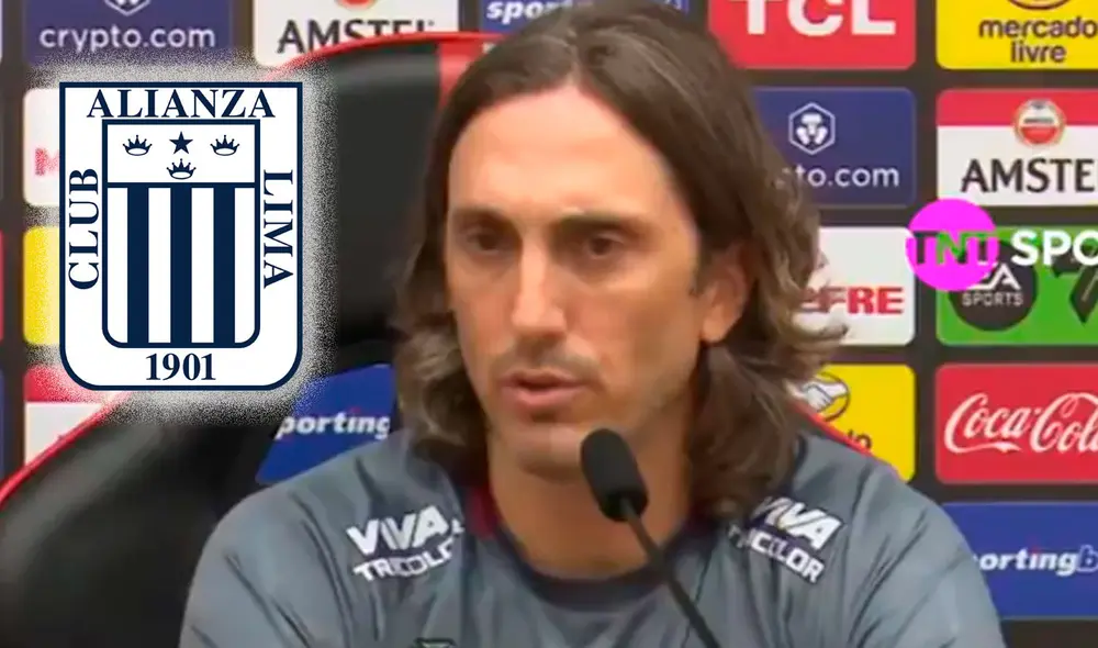 Luis Zubeldía habló en conferencia de prensa luego del empate entre Sao Paulo y Alianza Lima. Foto: captura/TNT Sports Brasil