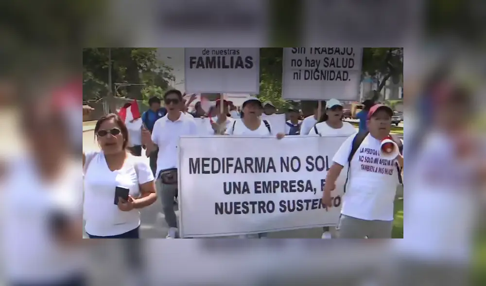 Trabajadores de Medifarma se dirigen al Ministerio de Trabajo Trabajadores de Medifarma se dirigen al Ministerio de Trabajo
