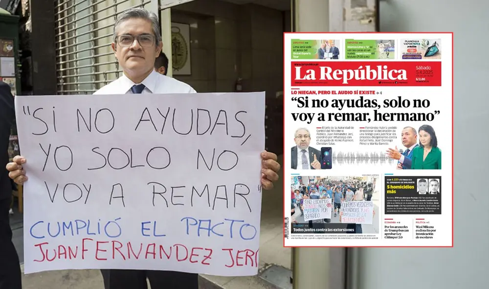 José Domingo Pérez alertó que la fiscal de la Nación no quiso recibir el audio entre Jerí y el abogado de Keiko Fujimori. Foto: César Zamalloa/H13/La República