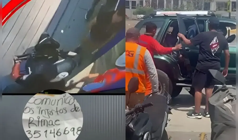 Delincuentes balearon a vigilante de obra de construcción en el Rímac. Foto: Composición LR/Captura de pantalla de Youtube