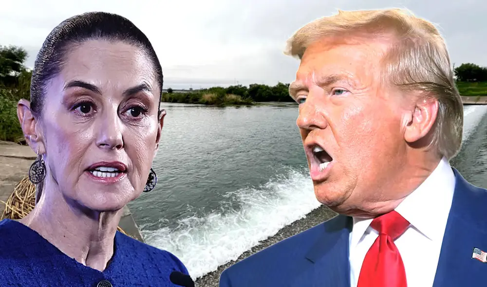 Tratado de Aguas de 1944: Claudia Sheinbaum garantiza entrega inmediata tras presión de Donald Trump a México. Foto: composición LR