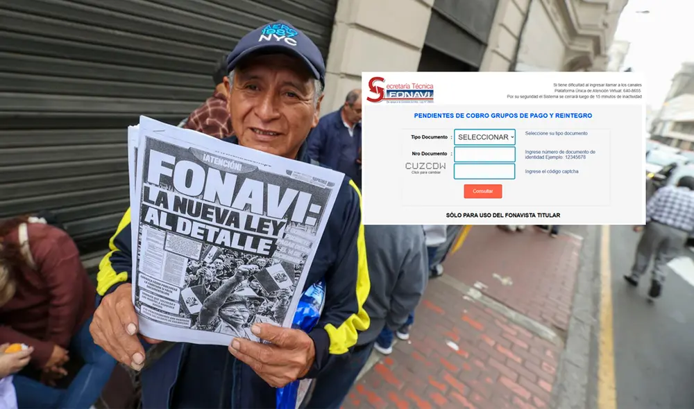 Fonavistas pueden revisar el link oficial de la Secretaría Técnica del Fonavi para saber si cobran. Foto: Composición LR/Andina.