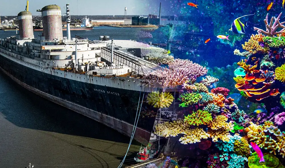 El trasatlántico SS United States alcanzaba una velocidad aproximada de 66 kilómetros por hora. Foto: difusión
