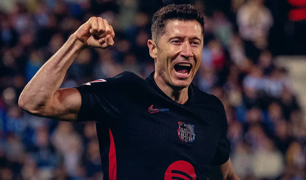 Robert Lewandowski forzó el error en el autogol de Leganés. Foto: FC Barcelona Robert Lewandowski forzó el error en el autogol de Leganés. Foto: FC Barcelona