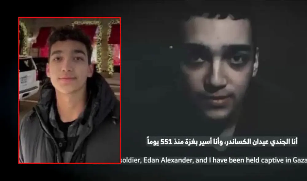 "Realmente creemos que nos vamos a casa muertos. No hay nada que decir. No hay esperanza", lamentó Edan Alexander, un soldado cautivo. Foto: Composición LR.
