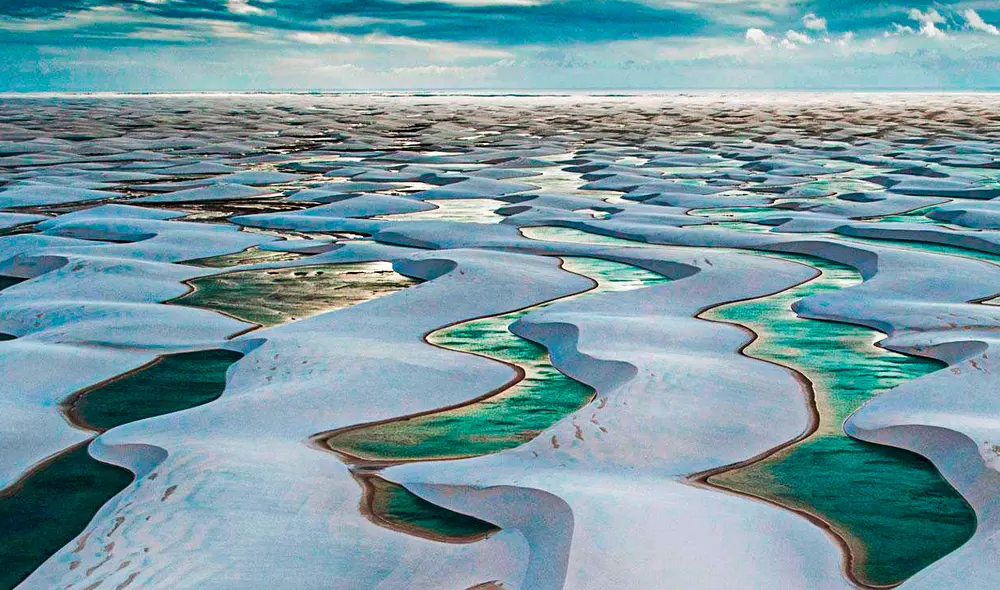 Este lugar único en el mundo abarca más de 1.500 kilómetros cuadrados de dunas blancas. Foto: Global National Parks. Este lugar único en el mundo abarca más de 1.500 kilómetros cuadrados de dunas blancas. Foto: Global National Parks.
