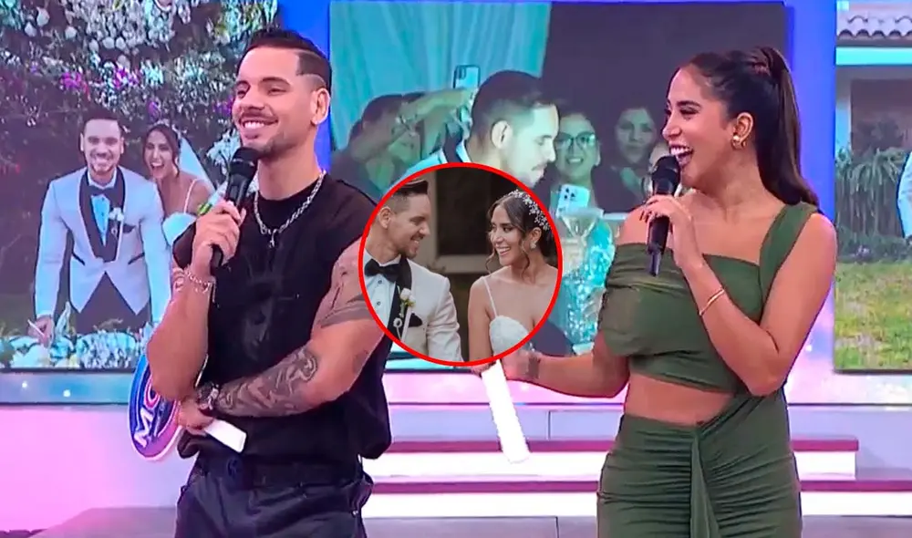 Melissa Paredes y Anthony Aranda celebraron su boda a lo grande. Foto: Composición LR/Captura/América TV