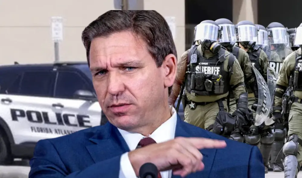 Impulsadas por el gobernador Ron DeSantis, universidades de Florida autorizarán a sus policías del campus a aplicar leyes migratorias federales. Foto: composición LR Impulsadas por el gobernador Ron DeSantis, universidades de Florida autorizarán a sus policías del campus a aplicar leyes migratorias federales. Foto: composición LR