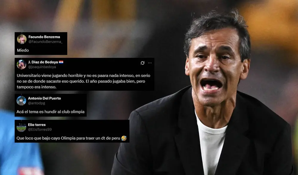 Olimpia habría pagado a Universitario la cláusula de salida de Fabián Bustos. Foto: composición LR/AFP/capturas de X Olimpia habría pagado a Universitario la cláusula de salida de Fabián Bustos. Foto: composición LR/AFP/capturas de X