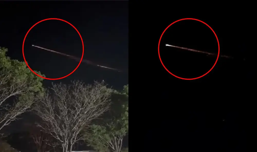 Habitantes de Jalisco, Michoacán y Colima reportaron el avistamiento de un supuesto meteorito que iluminó el cielo nocturno, aunque autoridades aún no confirman su origen. Foto: composición LR
